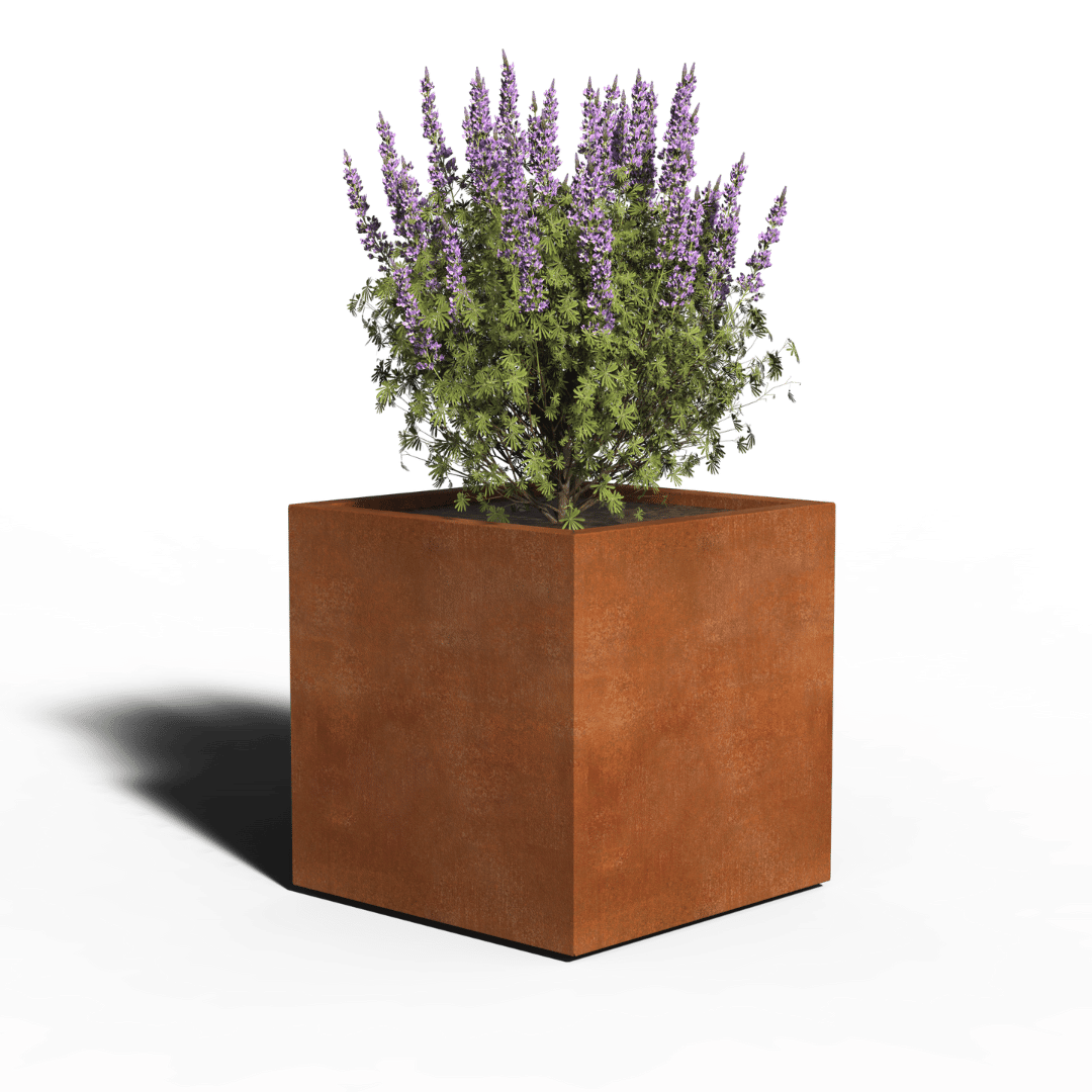 Cortenstaal Plantenbak Vierkant | Gelast | 70 x 70 x 70 | Met bodem