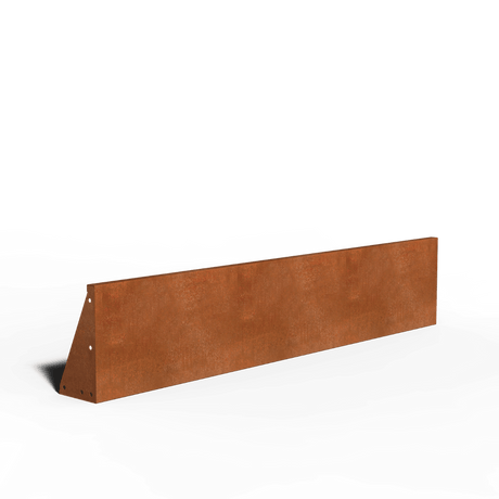 Corten-teräksestä valmistetut tukimuurit