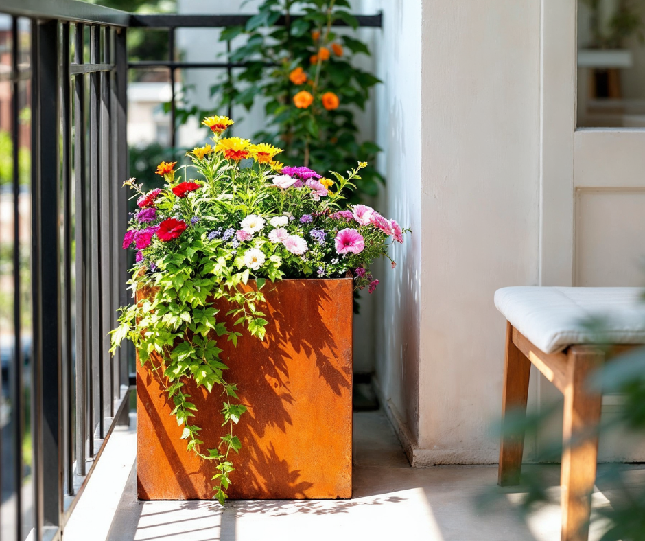 Faites preuve de créativité avec les jardinières pour votre balcon