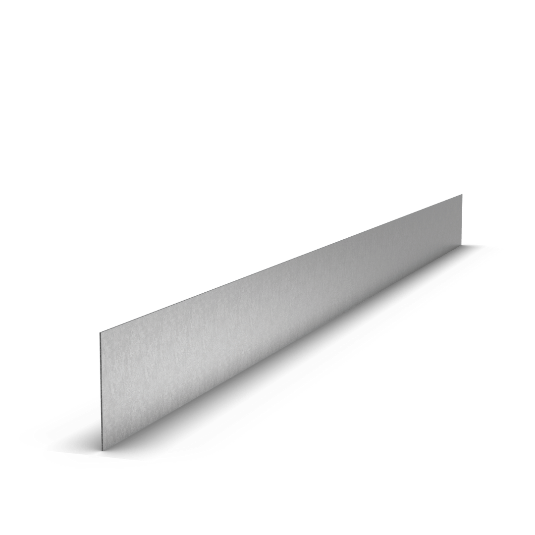 Bordo dritto in zinco 230 x 1 x 15