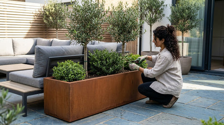 Cortenstalen plantenbak vullen - stappenplan en tips