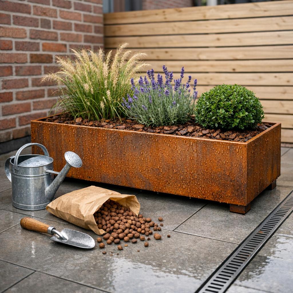Cortenstaal plantenbak met bodem kopen? Info & tips