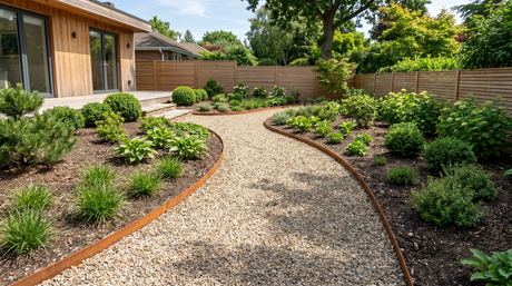 Bochten maken met cortenstaal borderrand | Planters of Steel