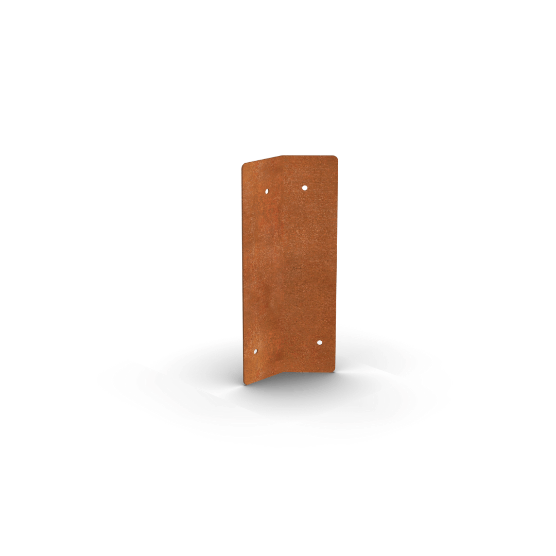 Oțel Corten Bordură Placă de legătură 45 grade | 10 x 0,15 x 11