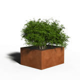 Jardinieră din Oțel Corten Dreptunghi | 120 x 100 x 30 | Fără fund