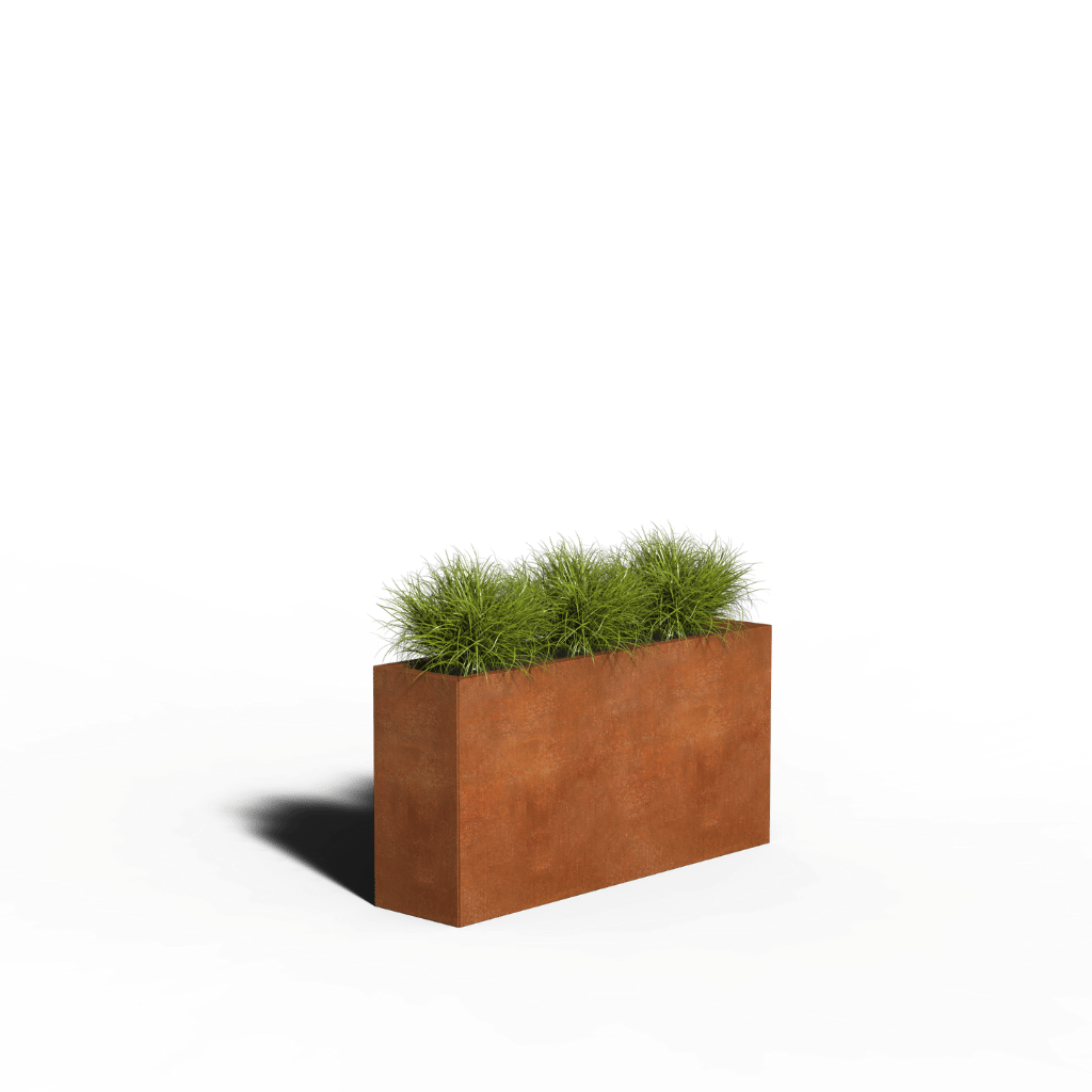 Cortenstaal Plantenbak Rechthoek | 120 x 30 x 30
