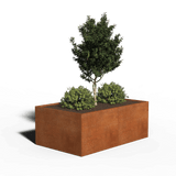 Corten-teräs Istutuslaatikko Suorakulmio | 160 x 100 x 80 | Pohjallinen