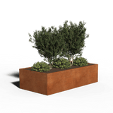 Cortenstaal Plantenbak Rechthoek | 240 x 100 x 80 | Zonder bodem
