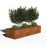 Cortenstaal Plantenbak Rechthoek | 300 x 100 x 60 | Zonder bodem
