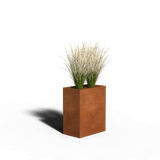 Fioriera in acciaio corten Rettangolo | 50 x 30 x 80 | Con fondo
