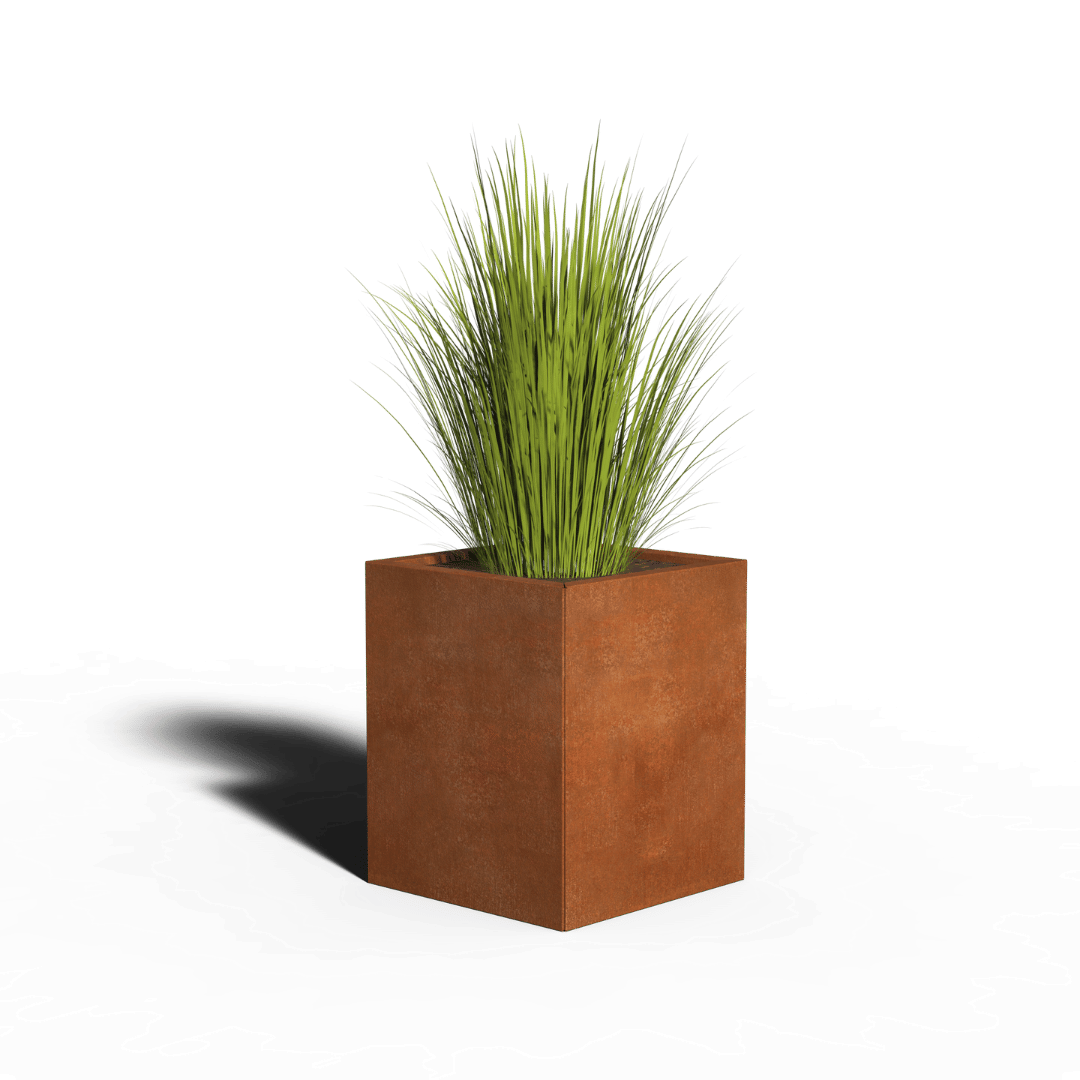 Oțel Corten Jardinieră Dreptunghi | 50 x 40 x 80 | Cu fund