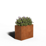 Cortenstål Plantekasse Rektangel | 80 x 40 x 80 | Uden bund