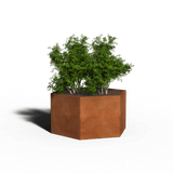 Cortenstaal Plantenbak Zeshoek | 122 x 70