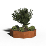 Cortenstaal Plantenbak Achthoek | 242 x 60 | Zonder bodem