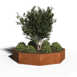 Cortenstål Planteringslåda Åttakant | 290 x 40 | Utan botten