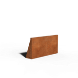 Oțel Corten Zid de sprijin Colț exterior | 50 x 50 x 40