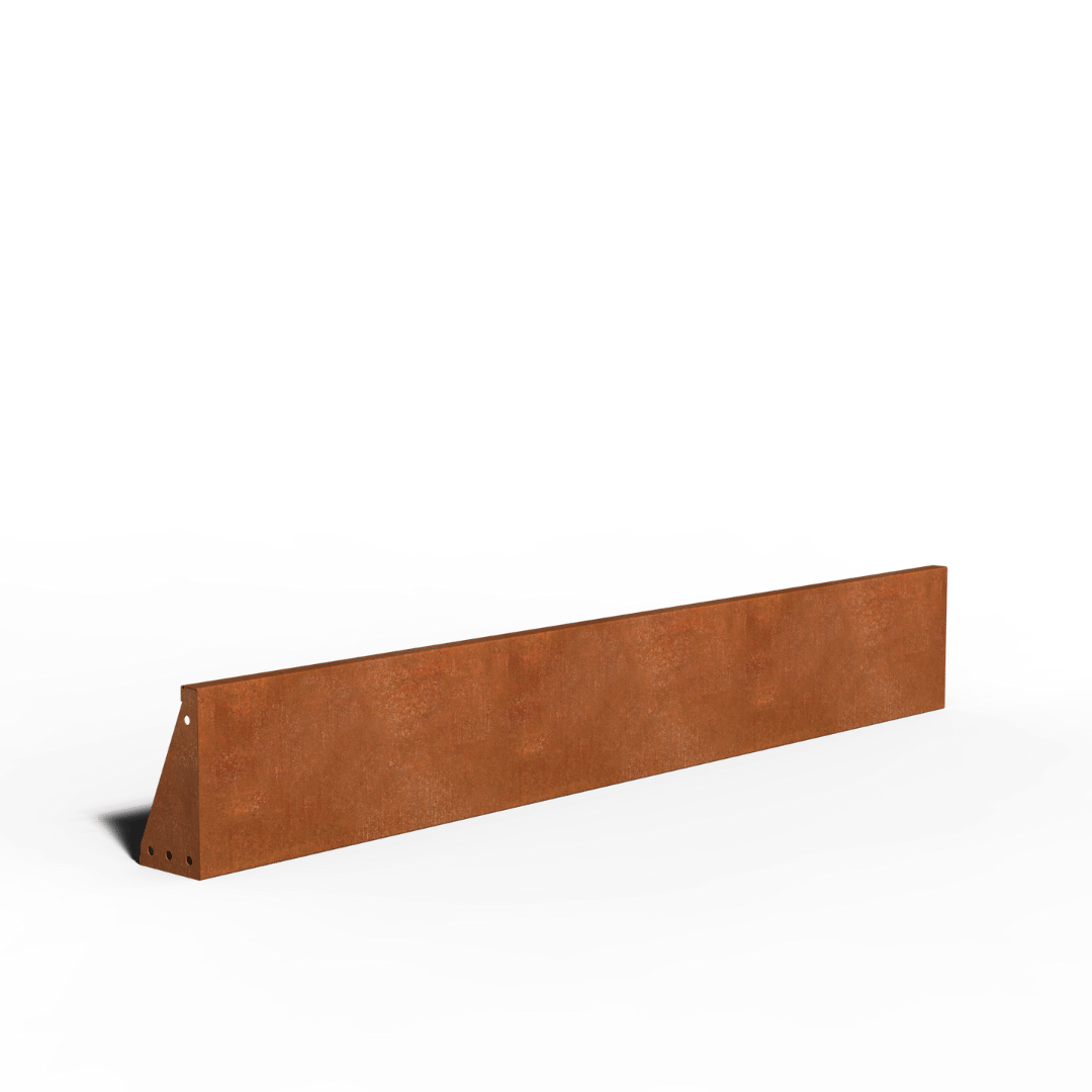 Cortenová ocel Opěrná zeď Rovný | 150 x 15 x 30