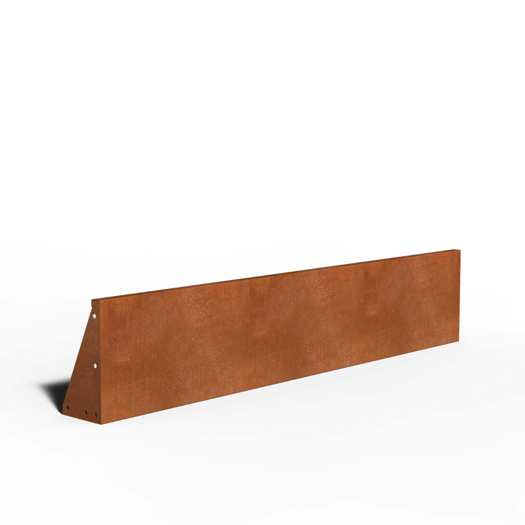 Cortenstaal Keerwand Recht | 150 x 20 x 40