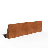 Corten steel Retaining Wall Straight | 200 x 20 x 50
