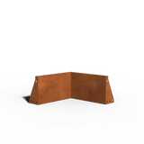 Cortenová ocel Opěrná zeď Rovný | 200 x 15 x 30