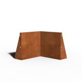 Corten-teräs Tukimuuri Sisäkulma | 50 x 50 x 50