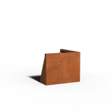 Acier corten Mur de soutènement Angle extérieur | 50 x 50 x 40