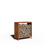 Corten Steel Wood Storage Standard | 100 x 40 x 100