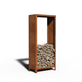 Cortenstål Vedförvaring Standard | 80 x 40 x 100