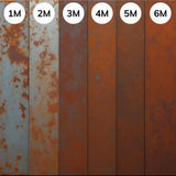 Corten-teräs Reunustuki Suora | 230 x 0,2 x 25