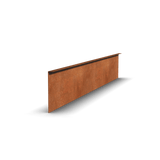 Cortenová ocel Okraj záhonu Ohnutý | 150 x 3 x 22