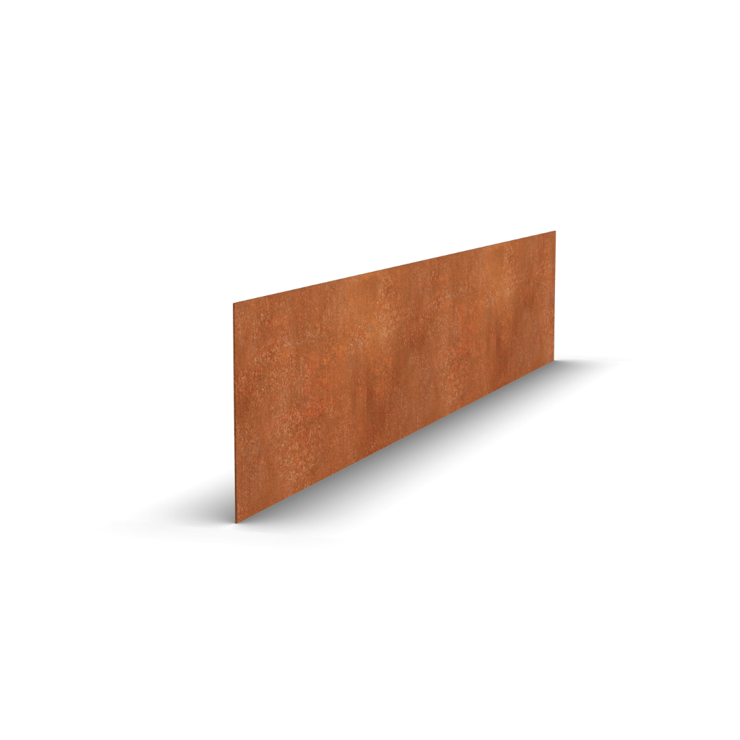 Cortenová ocel Okraj záhonu Rovný | 150 x 0,2 x 25