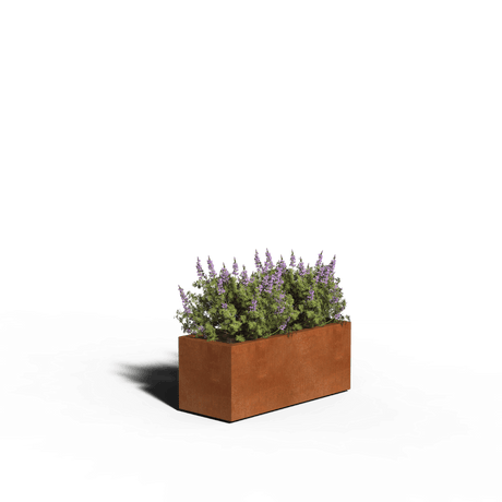 Cortenstål Plantekasse Rektangel | Svejset | 100 x 40 x 40