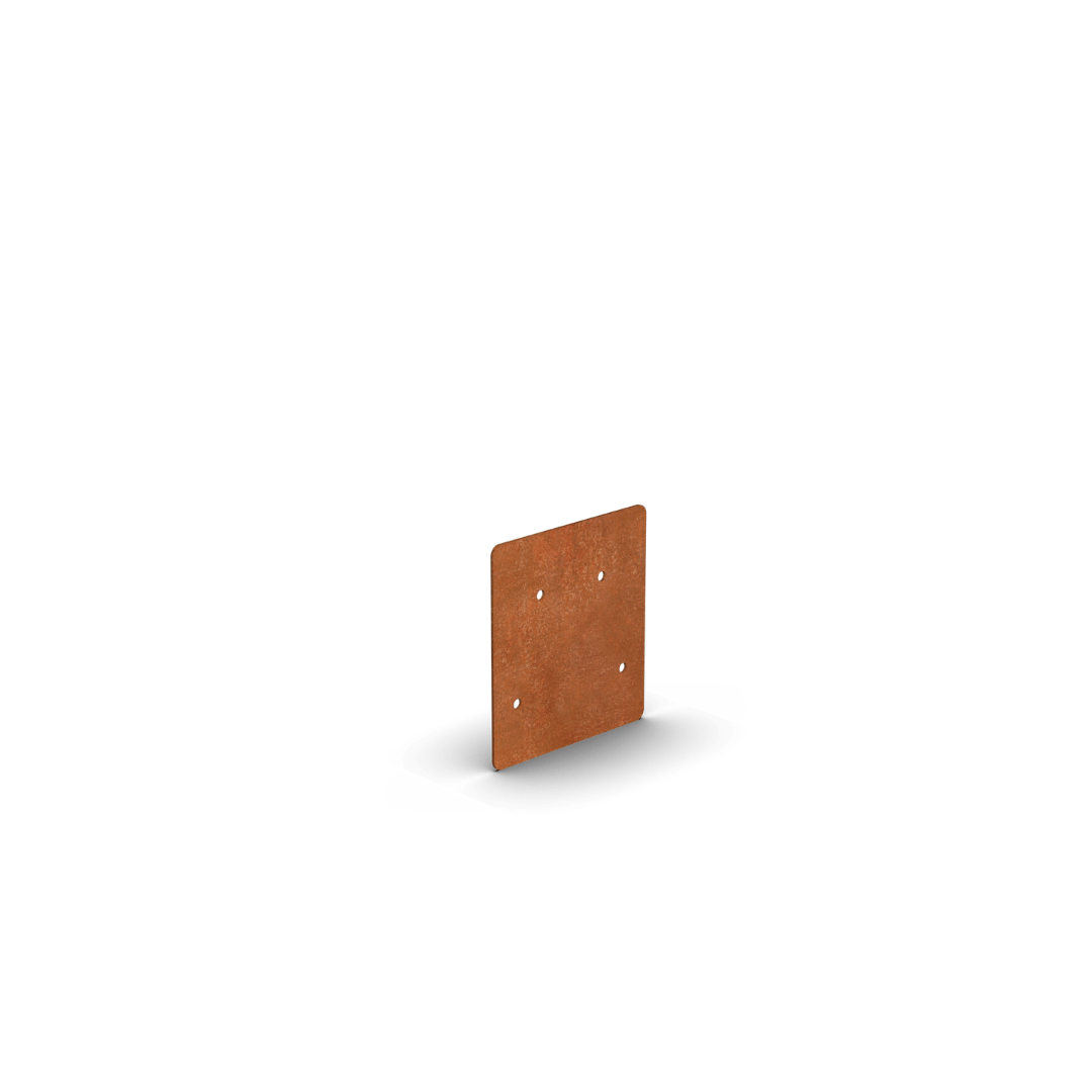 Cortenstahl Rasenkante Kupplungsplatte | 10 x 0,15 x 11