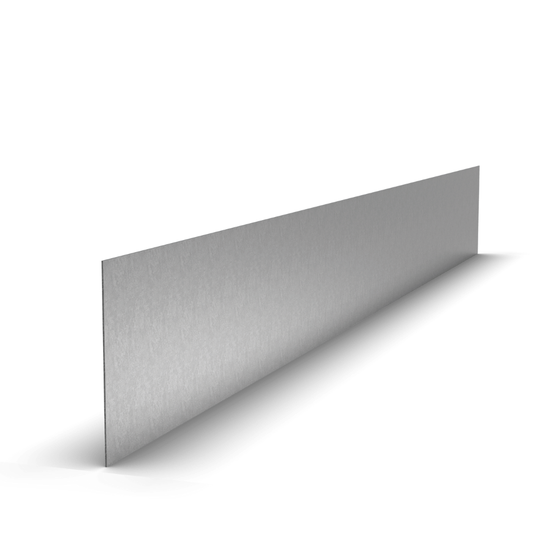 Zink-Randleiste gerade | 230 x 1 x 25