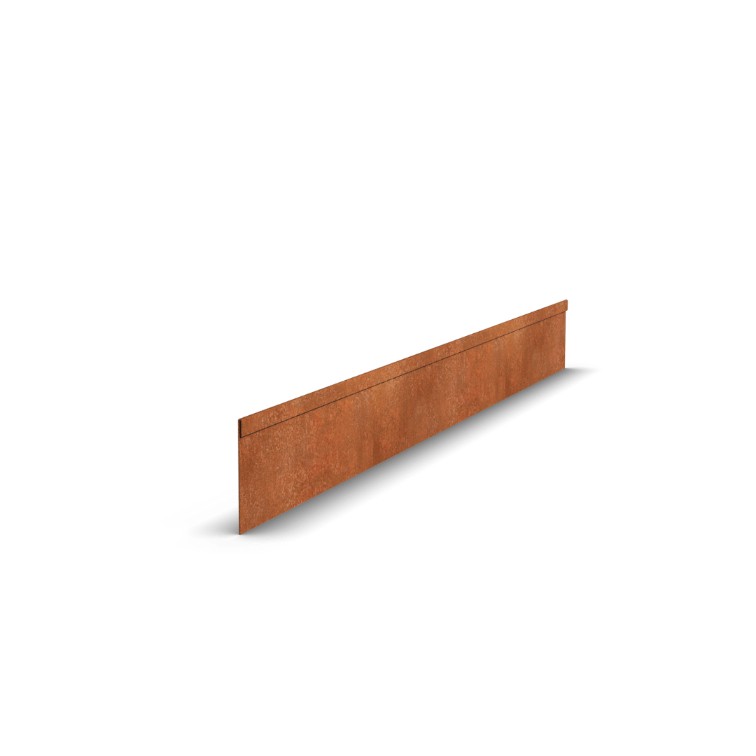 Corten steel Border Edge Flattened | 150 x 0.5 x 13