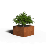 Square planter corten steel