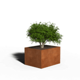 Rectangular planter corten steel