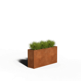 Rectangular planter corten steel