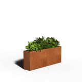 Rectangular planter corten steel