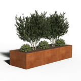 Corten Steel Planter Rectangular | 300 x 100 x 60 | Without bottom