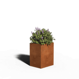 Square planter corten steel