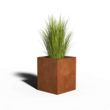 Corten Steel Square Planter | 50 x 50 x 80 | Without bottom