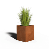 Square planter corten steel
