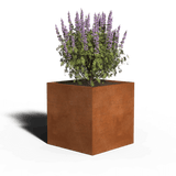 Square planter corten steel