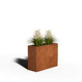 Rectangular planter corten steel