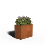 Rectangular planter corten steel