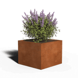 Square planter corten steel