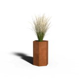 Hexagonal planter corten steel