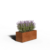 Corten Steel Planter Rectangular | Welded | 120 x 50 x 50 | With bottom