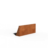 Corten steel retaining wall straight
